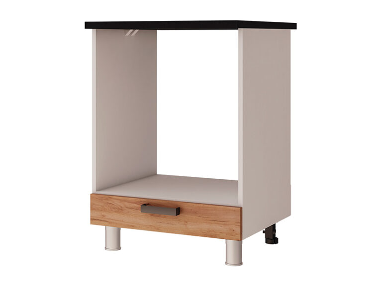 Кухня Крафт тумба 6Д1  корпус белый, фасад 6Д1  стол 0,6