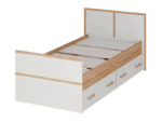 Кровать 900 "Сакура" LIGHT сонома/белый без подложки