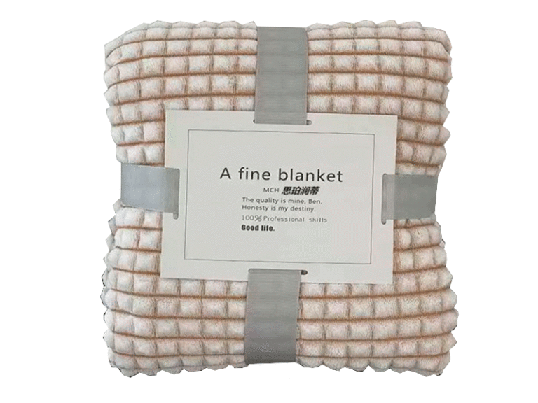 Плед 180х200 Коричневый квадрат