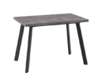Стол BORG-110, раздвижной 110(142)х70, ДЫМЧАТАЯ КЕРАМИКА/ЧЕРНЫЙ