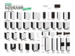 Кухня Бруклин тумба ШНГ2Я  600 фасад ШНГ2Я 600  бетон черный стол 0,6 черный мрамор
