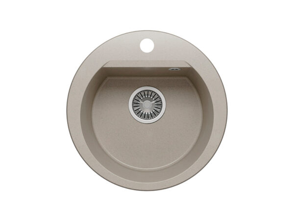 Мойка ATOL-460 №14 кругл, серый + сифон