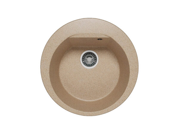 Мойка ATOL-520 №302 кругл, песочный + сифон