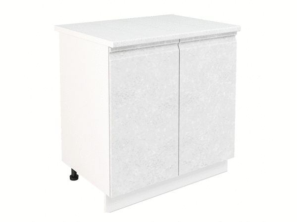 Кухня Бруклин тумба ШН 800 фасад ШН 400(х2)  бетон белый + столешница антарес 0.8