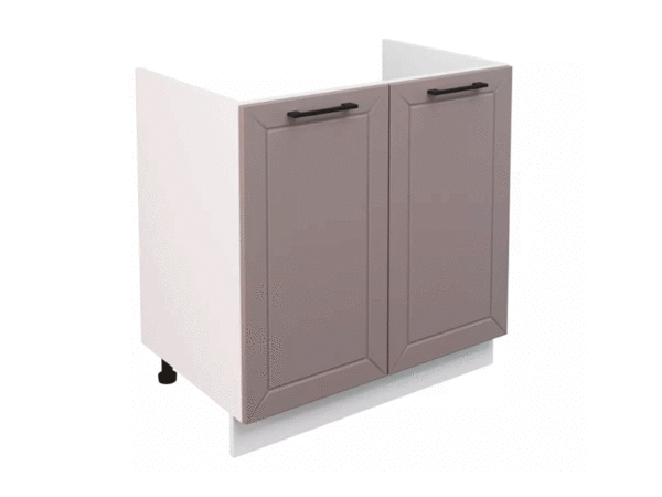 Кухня Кельн тумба ШНМ 800 бел фасад ШНМ 800 софт тоффи  + столешница семолина 0.8