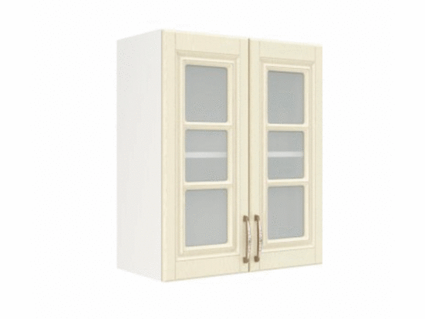 Кухня Лондон шкаф ШВС 600 белый фасад ШВС 600 дуб крем