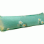 Подушка длинная 100 см Зеленая Ромашки